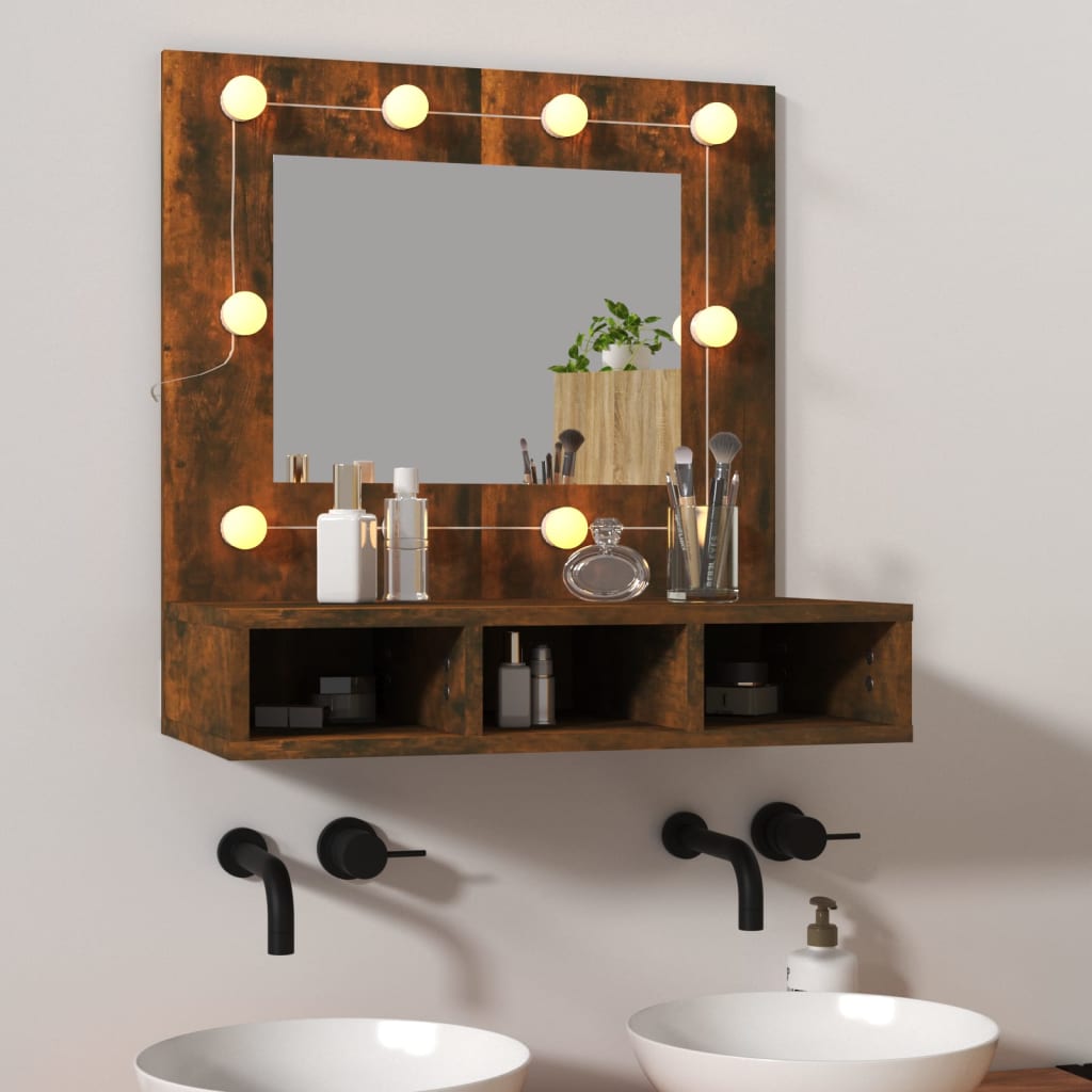 VXL8720287087342_m_en_hd_1.jpg vidaXL Zrkadlová skrinka s LED dymový dub 60x31,5x62 cm – Obrázok 1