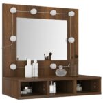 vidaXL Zrkadlová skrinka s LED dub sonoma 60x31,5x62 cm – Obrázok 11