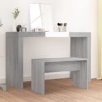 vidaXL Taburetka sivý dub sonoma 70x35x45 cm spracované drevo