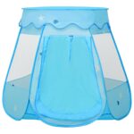 vidaXL Detský stan na hranie modrý 102x102x82 cm – Obrázok 3