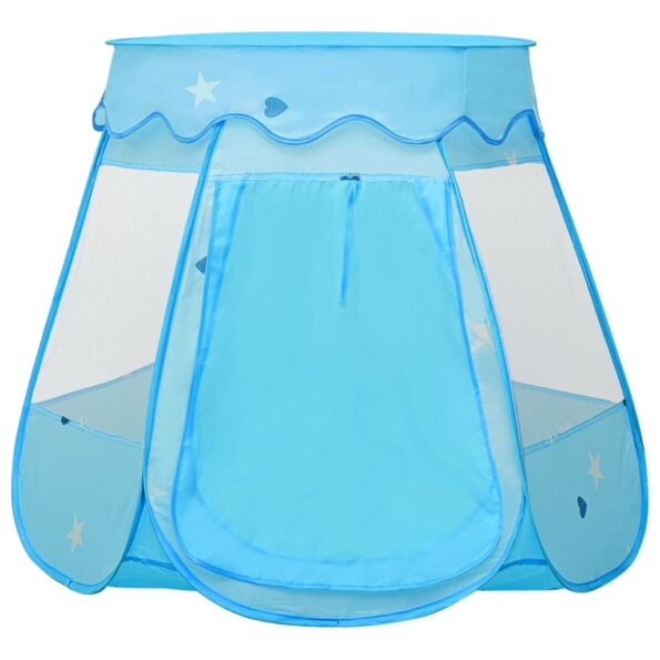 vidaXL Detský stan na hranie modrý 102x102x82 cm – Obrázok 3