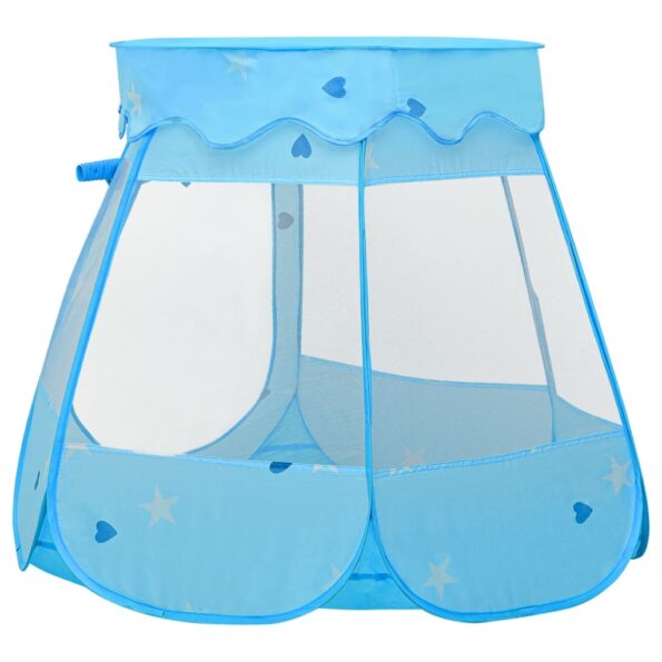 vidaXL Detský stan na hranie modrý 102x102x82 cm – Obrázok 4