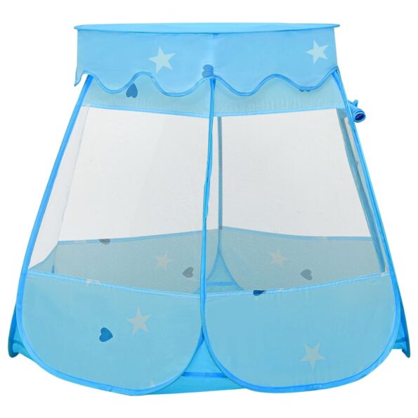vidaXL Detský stan na hranie modrý 102x102x82 cm – Obrázok 5