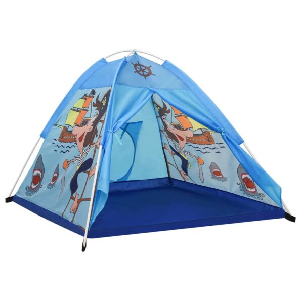 vidaXL Detský stan na hranie modrý 120x120x90 cm – Obrázok 2