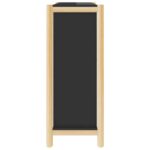 vidaXL Botník čierny 57,5x33x80 cm spracované drevo – Obrázok 7