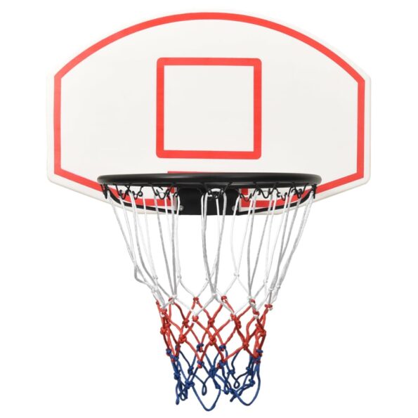 vidaXL Basketbalová doska biela 71x45x2 cm polyetén – Obrázok 2