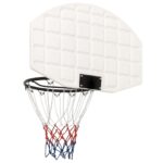 vidaXL Basketbalová doska biela 71x45x2 cm polyetén – Obrázok 4