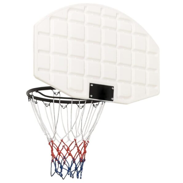 vidaXL Basketbalová doska biela 71x45x2 cm polyetén – Obrázok 4