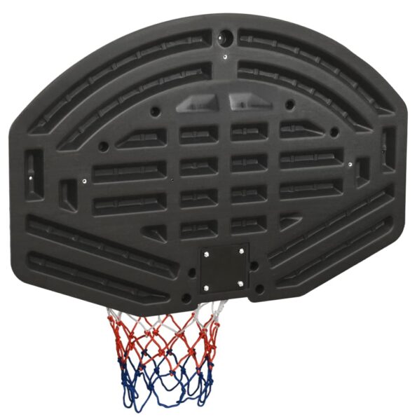 vidaXL Basketbalová doska čierna 90x60x2 cm polyetén – Obrázok 4