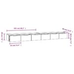 vidaXL Nástenné skrinky 2 ks dymový dub 102x30x20 cm spracované drevo – Obrázok 7