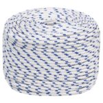 vidaXL Lodné lano biele 6 mm 25 m polypropylén – Obrázok 2