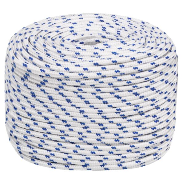vidaXL Lodné lano biele 6 mm 25 m polypropylén – Obrázok 2