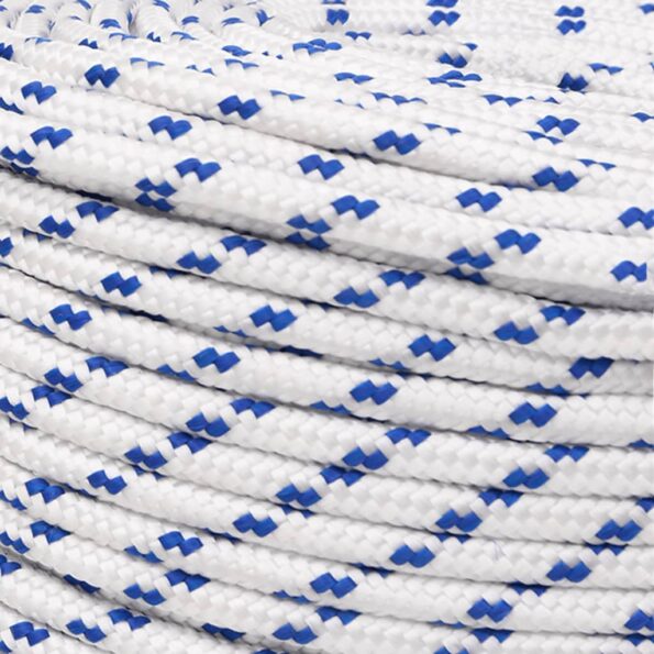 vidaXL Lodné lano biele 6 mm 25 m polypropylén – Obrázok 4