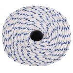 vidaXL Lodné lano biele 8 mm 250 m polypropylén – Obrázok 3