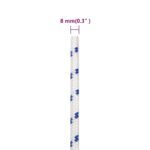 vidaXL Lodné lano biele 8 mm 250 m polypropylén – Obrázok 6