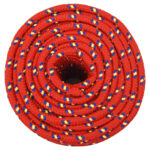 vidaXL Lodné lano červené 12 mm 25 m polypropylén – Obrázok 3