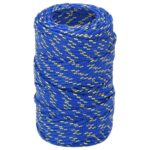 vidaXL Lodné lano modré 2 mm 250 m polypropylén – Obrázok 2