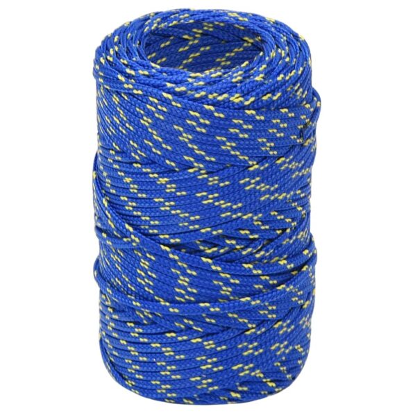 vidaXL Lodné lano modré 2 mm 250 m polypropylén – Obrázok 2