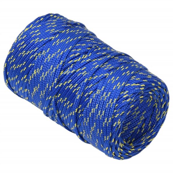 vidaXL Lodné lano modré 2 mm 250 m polypropylén – Obrázok 3