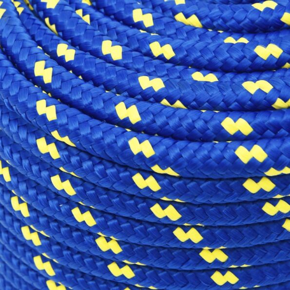 vidaXL Lodné lano modré 14 mm 100 m polypropylén – Obrázok 4
