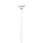 vidaXL Lodné lano biele 6 mm 25 m polypropylén – Obrázok 6