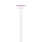 vidaXL Lodné lano biele 10 mm 500 m polypropylén – Obrázok 6