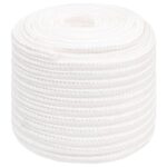 vidaXL Lodné lano biele 16 mm 250 m polypropylén – Obrázok 2