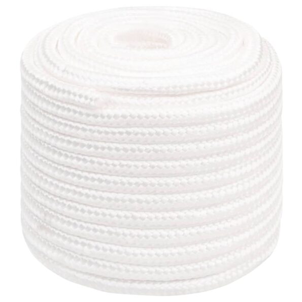 vidaXL Lodné lano biele 16 mm 250 m polypropylén – Obrázok 2