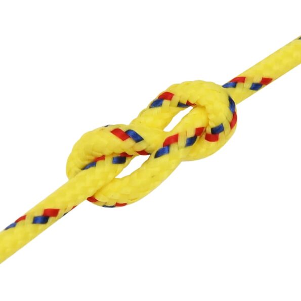 vidaXL Lodné lano žlté 2 mm 25 m polypropylén – Obrázok 5
