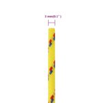 vidaXL Lodné lano žlté 3 mm 100 m polypropylén – Obrázok 6
