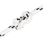 vidaXL Pletené lodné lano biele 14 mm x 100 m polyester – Obrázok 4