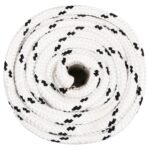 vidaXL Pracovné lano biele 18 mm 100 m polyester – Obrázok 3