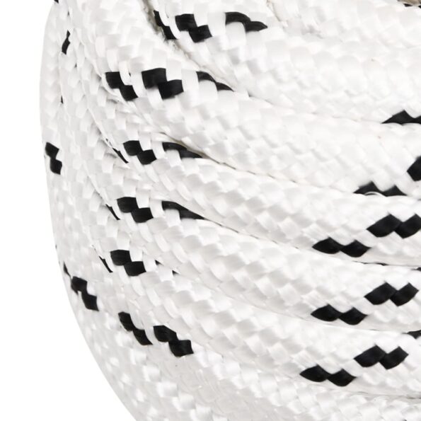 vidaXL Pracovné lano biele 18 mm 100 m polyester – Obrázok 4