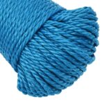 vidaXL Pracovné lano modré 6 mm 50 m polypropylén – Obrázok 4