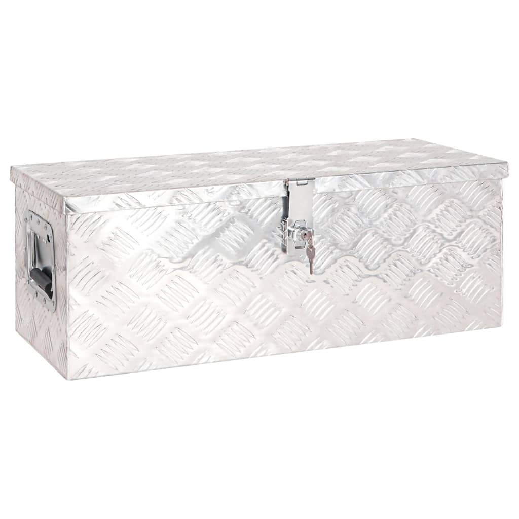 VXL8720287132875_a_en_hd_1.jpg vidaXL Úložný box strieborný 70x31x27 cm hliník – Obrázok 1