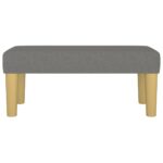 vidaXL Lavička tmavosivá 70x30x30 cm látka – Obrázok 3
