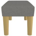 vidaXL Lavička tmavosivá 70x30x30 cm látka – Obrázok 4