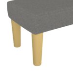 vidaXL Lavička tmavosivá 70x30x30 cm látka – Obrázok 5