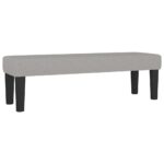 vidaXL Lavička bledosivá 100x30x30 cm látka – Obrázok 2