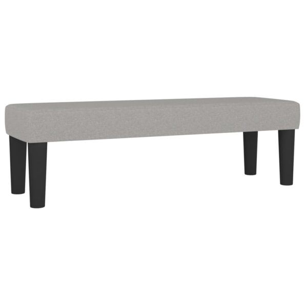 vidaXL Lavička bledosivá 100x30x30 cm látka – Obrázok 2