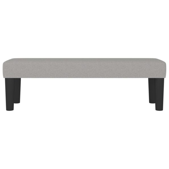vidaXL Lavička bledosivá 100x30x30 cm látka – Obrázok 3