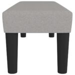vidaXL Lavička bledosivá 100x30x30 cm látka – Obrázok 4