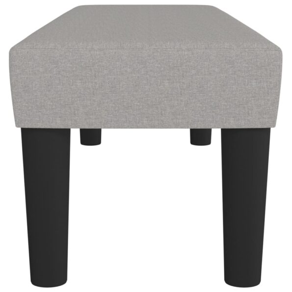 vidaXL Lavička bledosivá 100x30x30 cm látka – Obrázok 4