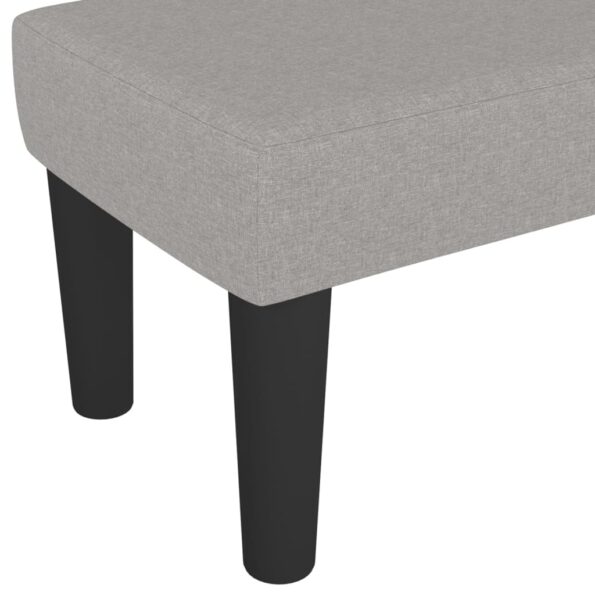 vidaXL Lavička bledosivá 100x30x30 cm látka – Obrázok 5