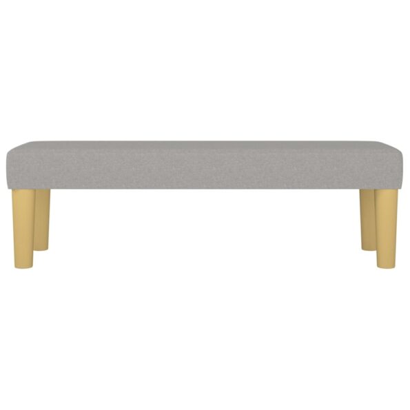 vidaXL Lavička bledosivá 100x30x30 cm látka – Obrázok 3