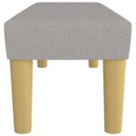 vidaXL Lavička bledosivá 100x30x30 cm látka – Obrázok 4