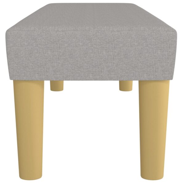 vidaXL Lavička bledosivá 100x30x30 cm látka – Obrázok 4