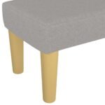 vidaXL Lavička bledosivá 100x30x30 cm látka – Obrázok 5