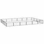 vidaXL Ohrádka pre psov 20 panelov čierna 100x50 cm práškovaná oceľ