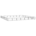 vidaXL Ohrádka pre psov 28 panelov čierna 100x50 cm práškovaná oceľ – Obrázok 3